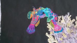 Painting Mating Mandarin Fish