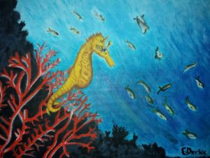 Seahorse Painting